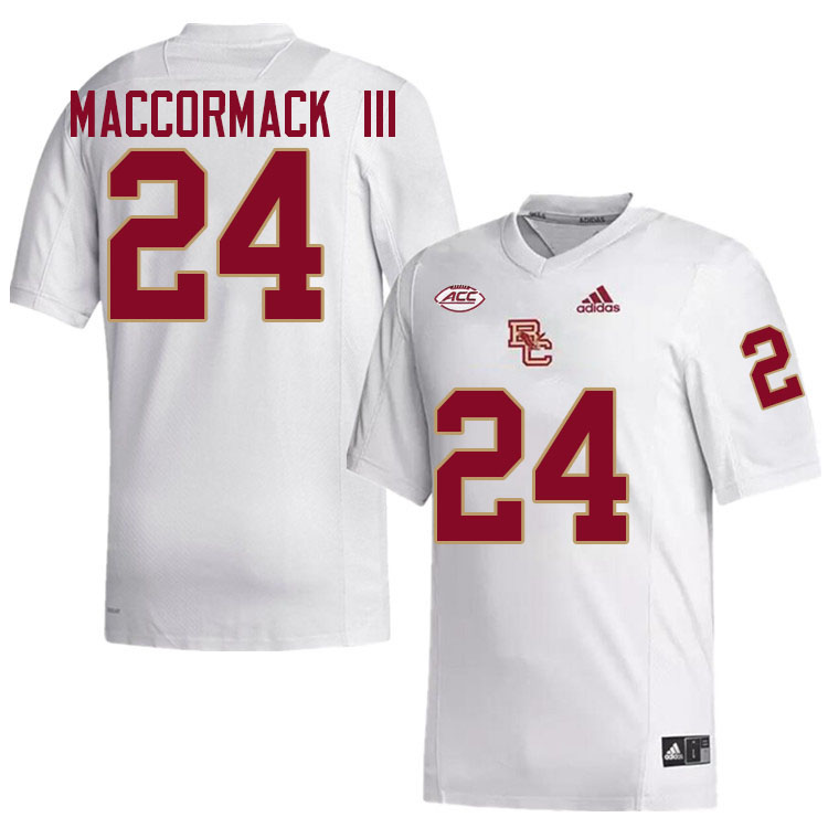 Bo MacCormack III Jersey,#24 Bo MacCormack III Boston College Eagles Football Jersey,Uniforms-White